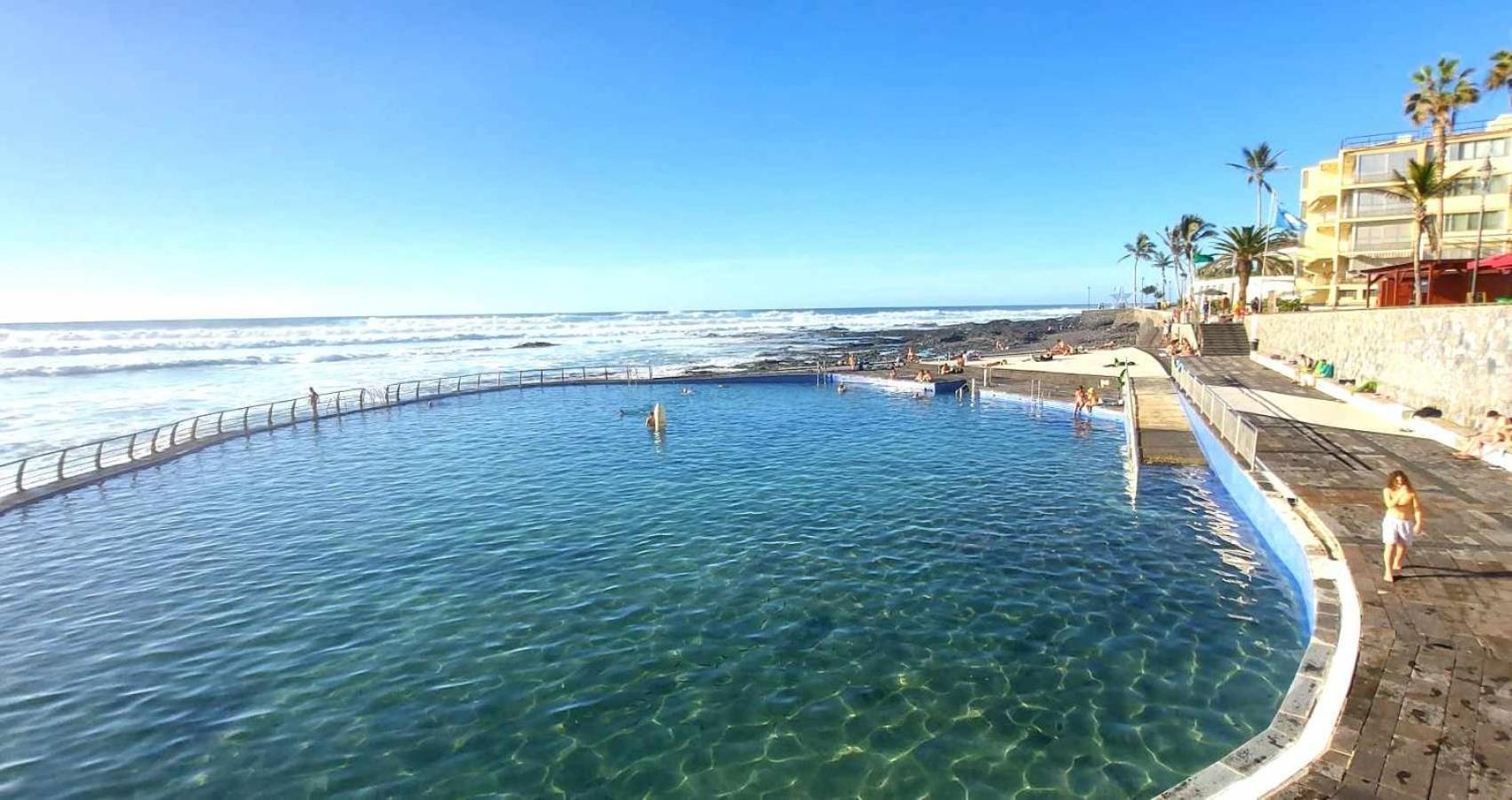 شقة Estudio Oceano Indico Con Piscina Y Mar Y Vistas سانتا كروز دي تينيريف المظهر الخارجي الصورة